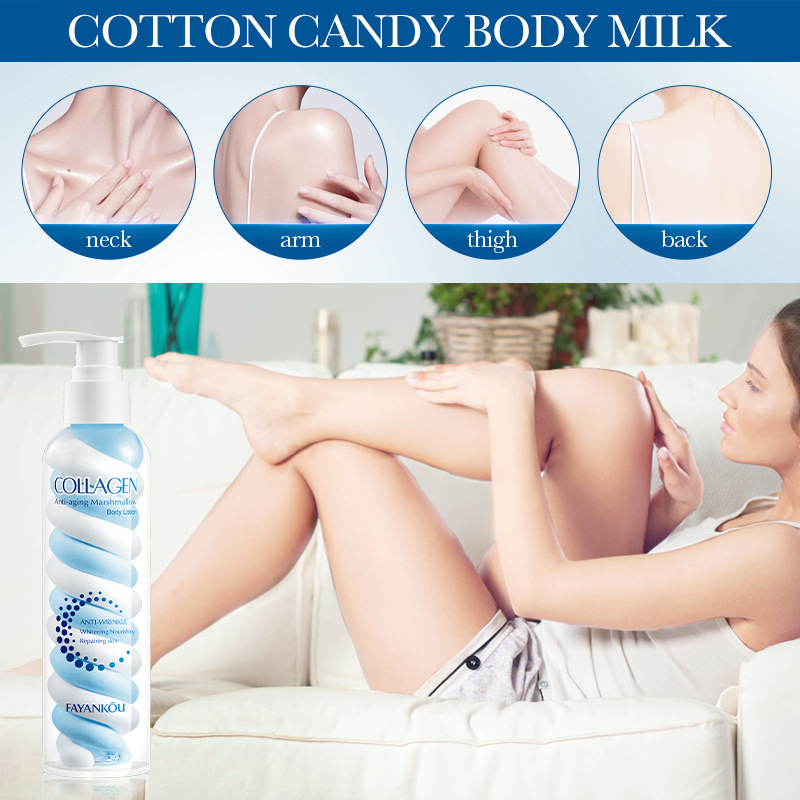 FAYANKOU Collagen Anti-Wrinkle Marshmallow Body Lotion for Autumn and winter Moisturizing Cross-border export wholesale Specification drawing