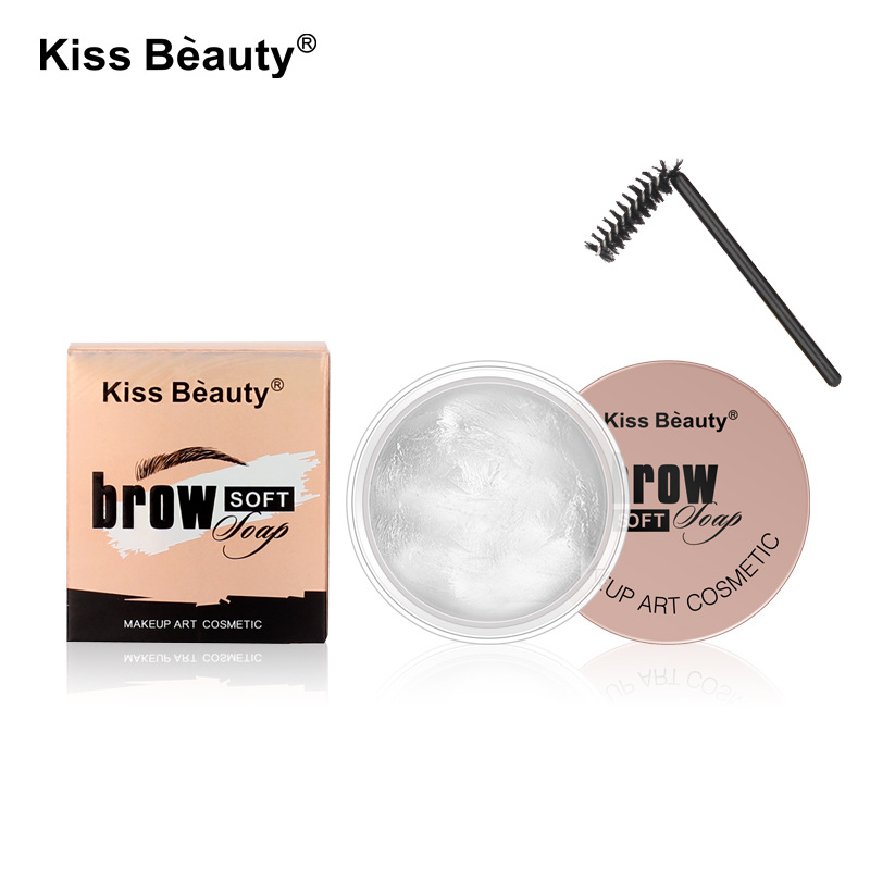 kissbeauty Wild Eyebrow Styling Cream Cross-border wisheba Export Colorless Eyebrow Soap eyebrowsoap Item Picture