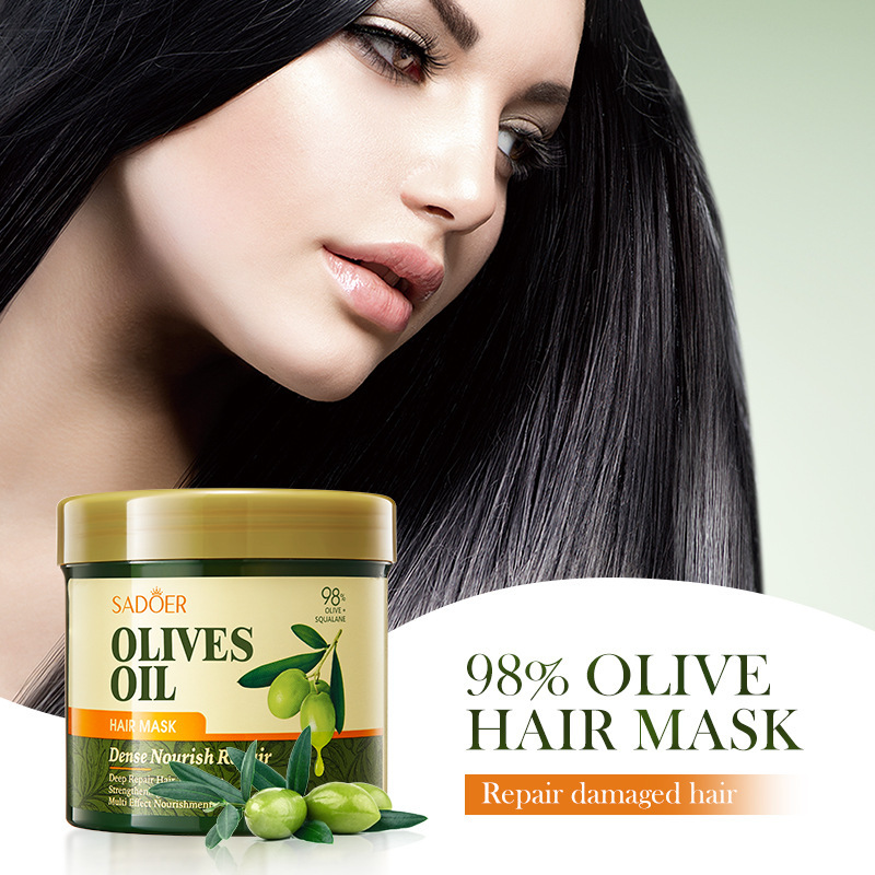Full English SADOER olive oil hair care set, shampoo, conditioner and hair mask cross-border export wholesale details Picture