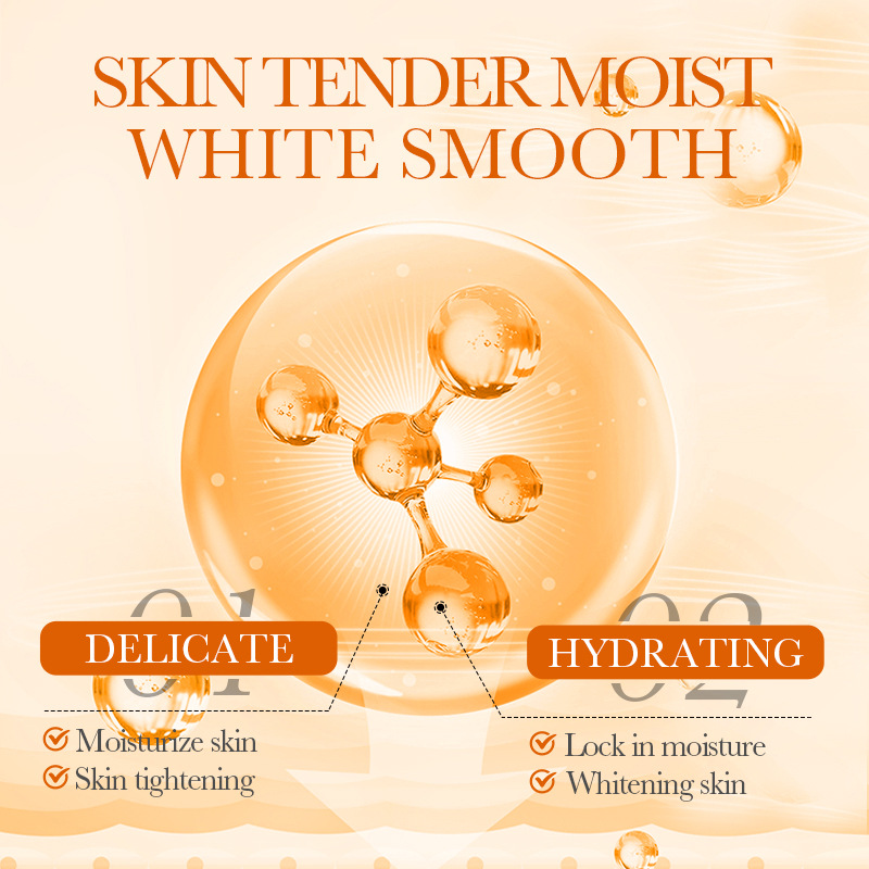All-english BIOAOUA Vitamin C Whitening Body Lotion Moisturizing and Softening Body Cream Cross-border export wholesale Item Picture