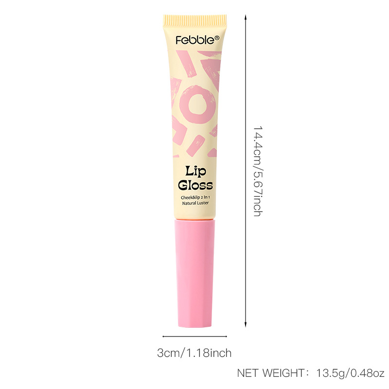 USHAS European and American cross-border stock sponge Head Lip gloss Waterproof Non-stick Cup Moisturizing Liquid Lipstick FBC023 Item Picture
