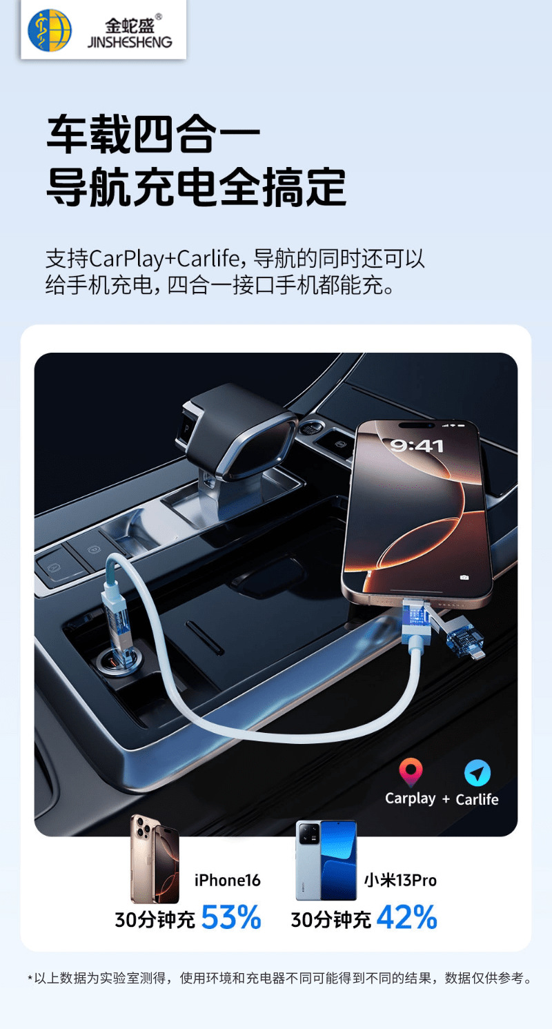 Transparent visual chip intelligent flash charging with built-in fragrance 240W four-in-one silicone data cable, suitable for Apple and Huawei pic 12
