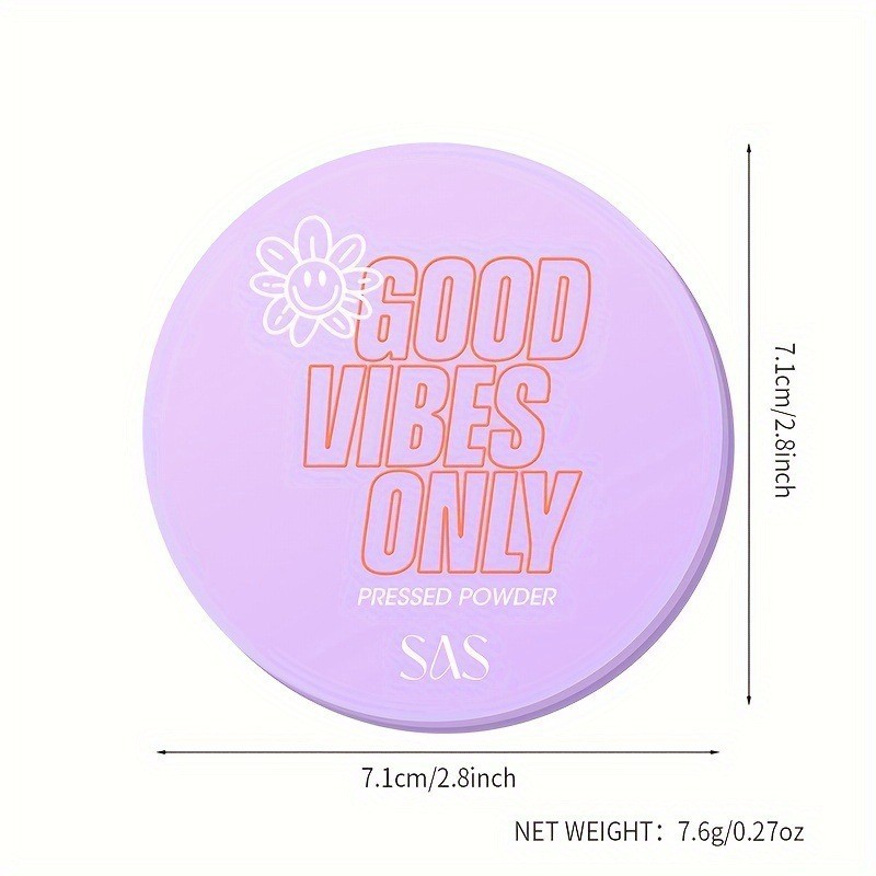 USHAS European and American cross-border stock powder compact, matte finish, concealer, oil-control, dry and wet dual-purpose, waterproof and sweat-proof SAF031A Item Picture