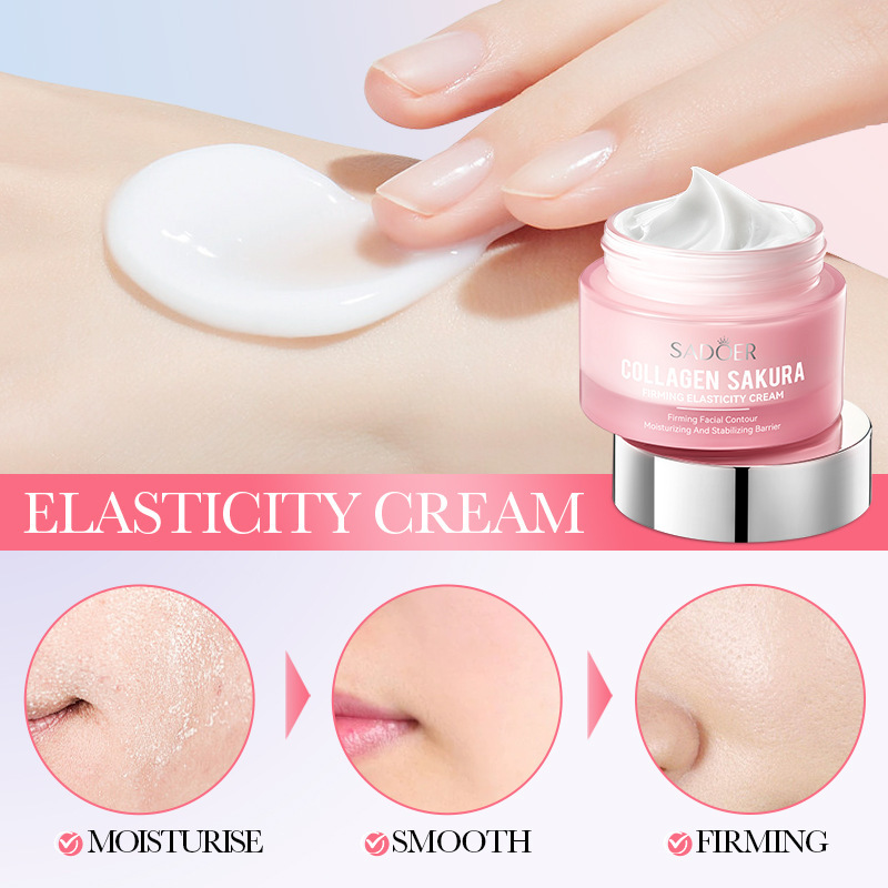 SADOER Cherry Blossom Collagen Firming and Moisturizing Cream, Hydrating and Moisturizing Cream for cross-border export Item Picture