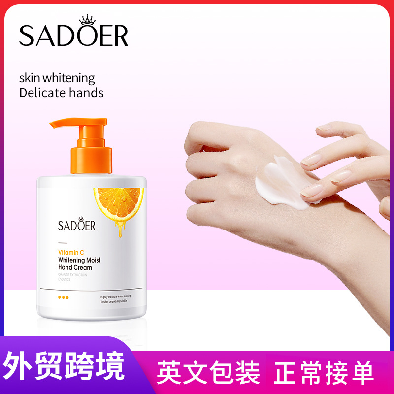 SADOER Vitamin C Whitening Hand Cream for autumn and winter Moisturizing Hand Cream cross-border export wholesale full figure