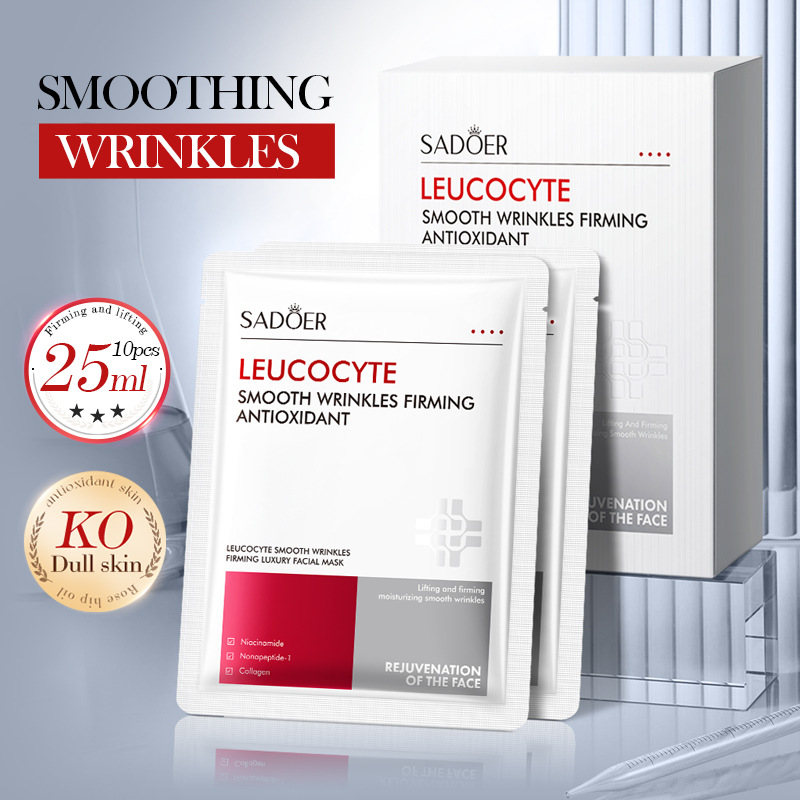 Cross-border export wholesale of SADOER white blood Cell anti-wrinkle, Firming, Hydrating and Moisturizing Mask full figure