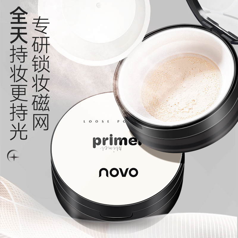 NOVO Soft Focus, seamless setting powder, high-transparency setting, light texture, soft mist, matte finish, long-lasting makeup without powder sticking full figure