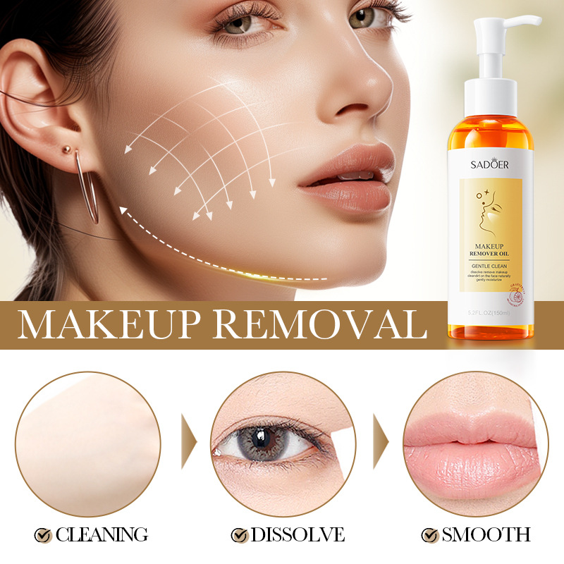 All-english SADOER Gentle Cleansing Grapefruit Makeup Remover Oil Deep Cleansing Makeup Remover Cream Cross-border export wholesale Application Scenario