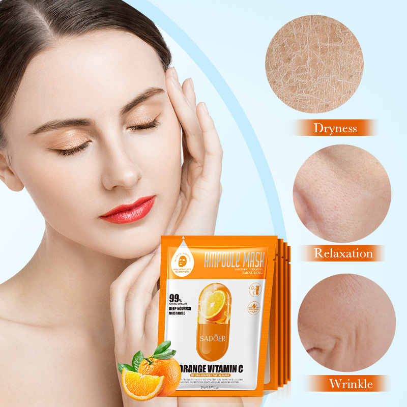SADOER Orange VC Hydrating and Nourishing Mask Cross-border export wholesale details Picture