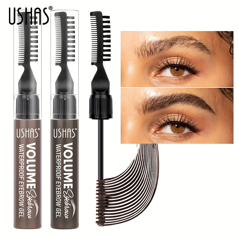USHAS cross-border in-stock best-selling eyebrow dye, Amazon eyebrow gel, waterproof, non-smudging, long-lasting eyebrow cream full figure