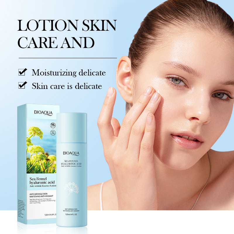 All-english BIOAOUA Sea fennel Hyaluronic Acid Anti-Wrinkle Skin Care Product Set Facial Cleanser Cross-border export wholesale Specification drawing