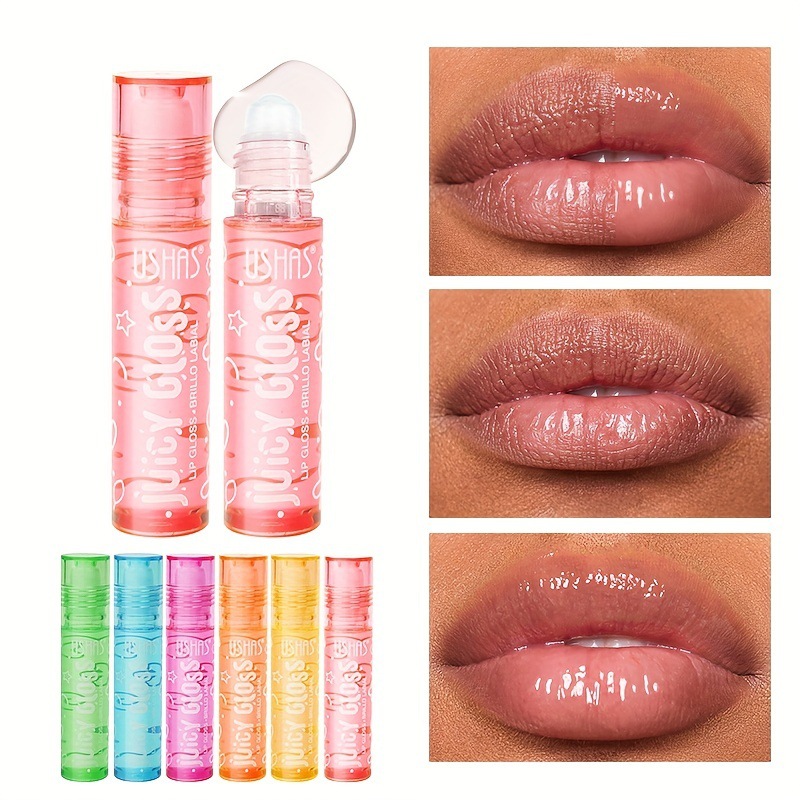 USHAS Cross-border exclusive in-stock 6-color Lip Moisturizing and Nourishing Lip balm, Lip balm to prevent dryness and cracking and reduce lip lines details Picture