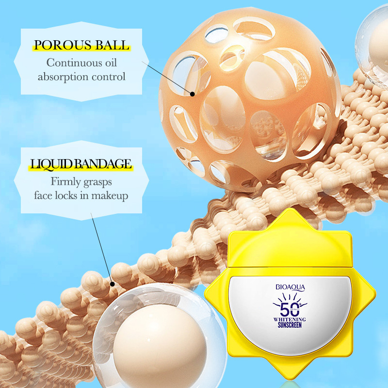 All-english whitening sunscreen 40gBIOAOUA Brightening Isolation UV Protection Sunscreen Lotion Cross-border export wholesale Application Scenario