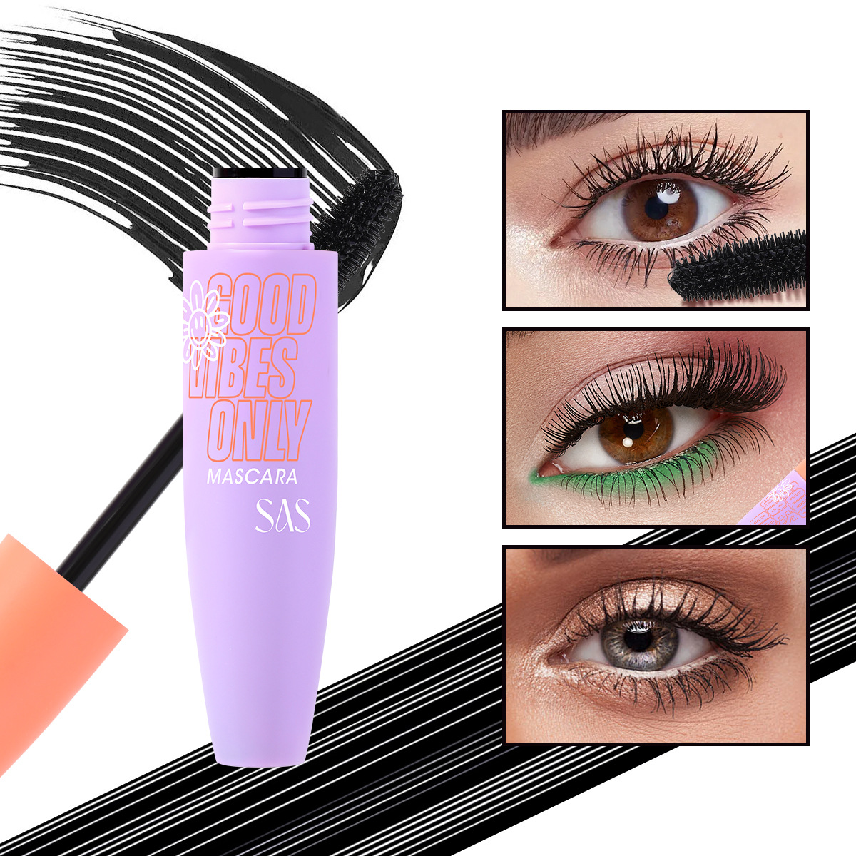USHAS Amazon's best-selling cross-border mascara is waterproof, non-smudging, long, thick and curling. SAC062 is in stock full figure