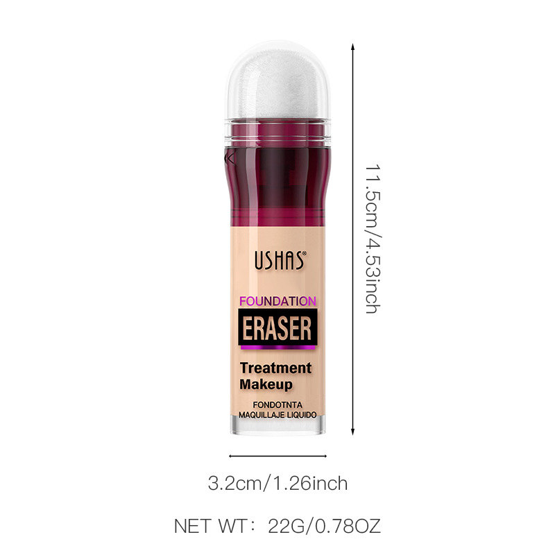 USHAS European and American cross-border stock concealer Sponge head Concealer is clear, hydrating, fine and long-lasting. UC009B Item Picture