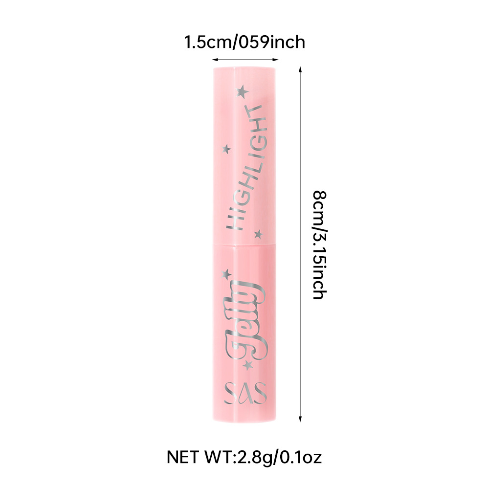 SAS Beauty Cross-border Bestseller in Stock, multi-color jelly high-gloss Eyeshadow stick wholesale SES006 Item Picture