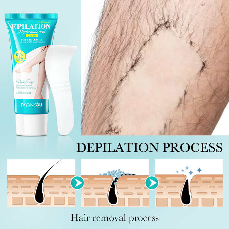 FAYANKOU hyaluronic Acid Hydrating, Gentle and Smooth Hair Removal Cream does not irritate the armpits. Cross-border export wholesale Application Scenario