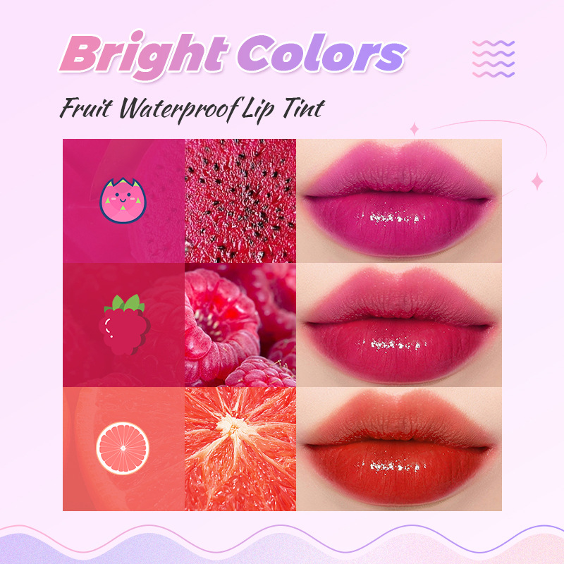 USHAS European and American cross-border stock mirror Water Gloss Lip gloss Long-lasting waterproof Lip Mask Bright color LG2525F Specification drawing