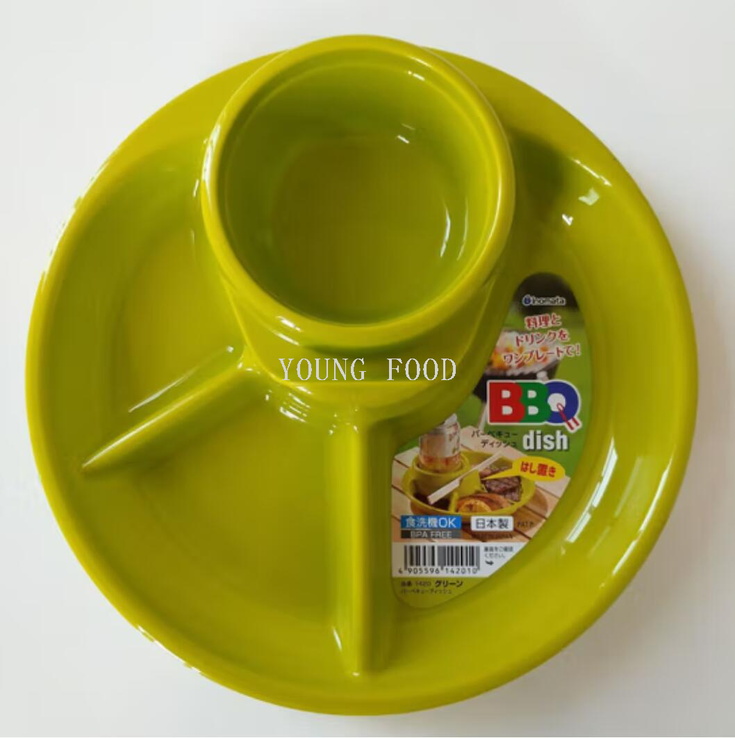 包邮！日本进口户外野餐果盘零食盘套装 野餐碗多格塑料盘 水果盘详情2