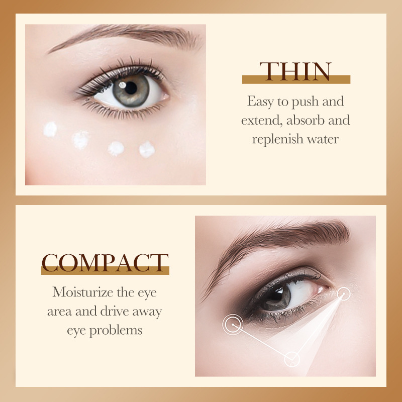 Cross-border caviar Eye Cream 60g, three-color moisturizing and improving dark circles, eye wrinkles and eye bags, wholesale from foreign trade manufacturer Item Picture