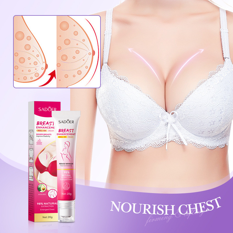 SADOER Breast Firming Roller Cream, breast firming Massage care, cross-border wholesale with beads Application Scenario