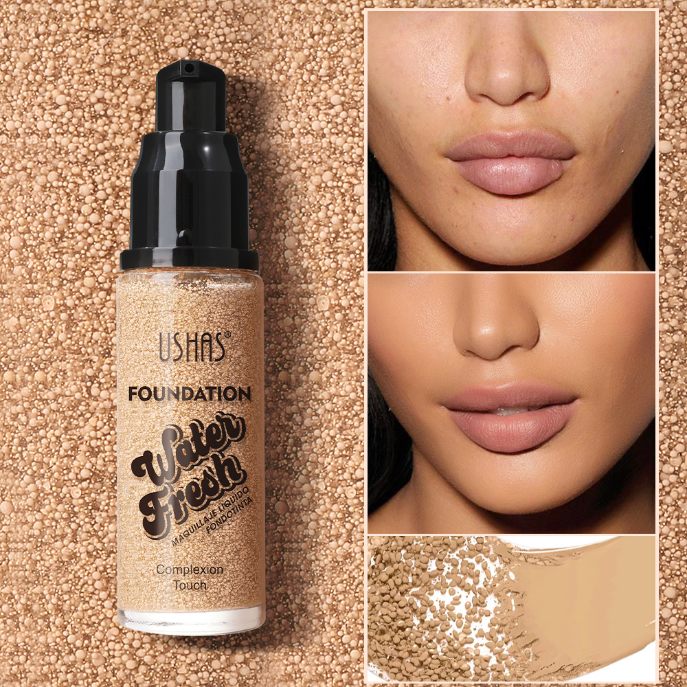 USHAS Cross-border Long-lasting Acne Mark Concealing European and American wheat-toned Concealing Bubble Foundation Wholesale details Picture
