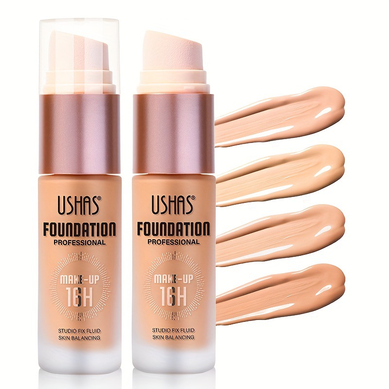 USHAS cross-border in-stock best-selling waterproof Foundation, Concealer Foundation, natural long-lasting waterproof Makeup FS445A details Picture