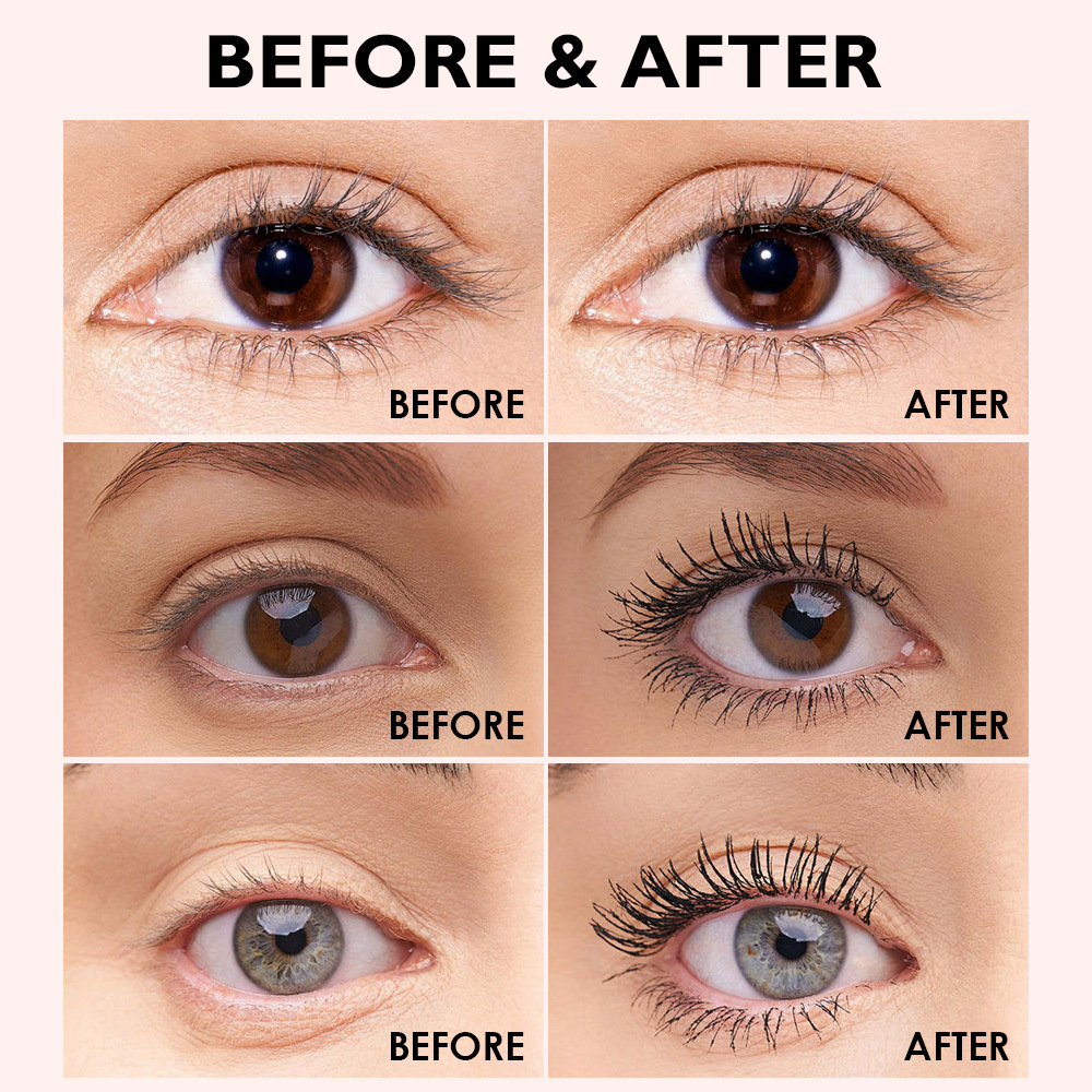 kiss beauty Cross-border Makeup mascara Curling, Waterproof, Thickening and Slimming Liquid Mascara Manufacturer wholesale Application Scenario