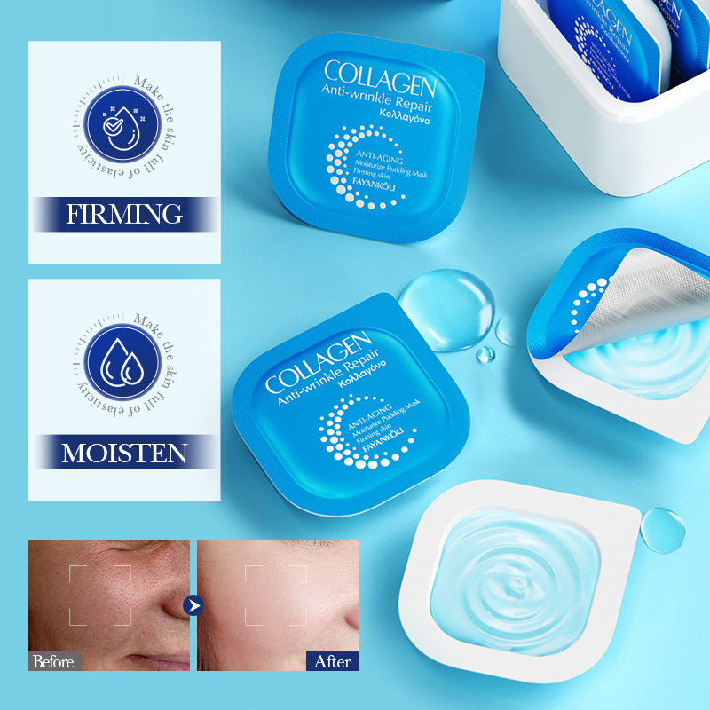 FAYANKOU Collagen Anti-wrinkle Repair Moisturizing Pudding Mask for cross-border export wholesale details Picture