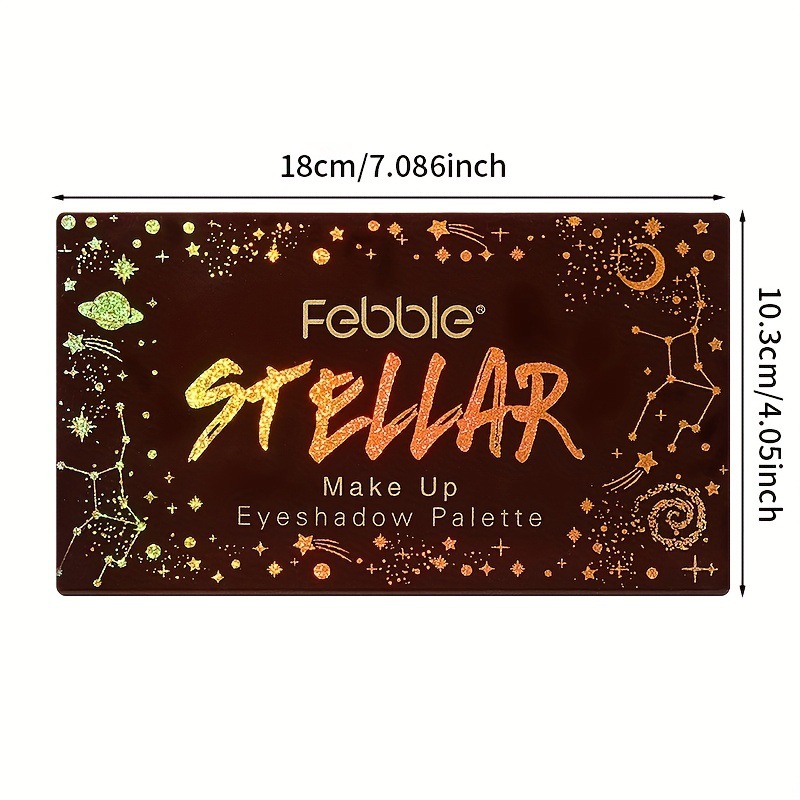 USHAS Cross-border 18-color matte micro-gloss eyeshadow palette brightening eyeliner Eyeshadow palette Earth tone women's pearl glow Item Picture