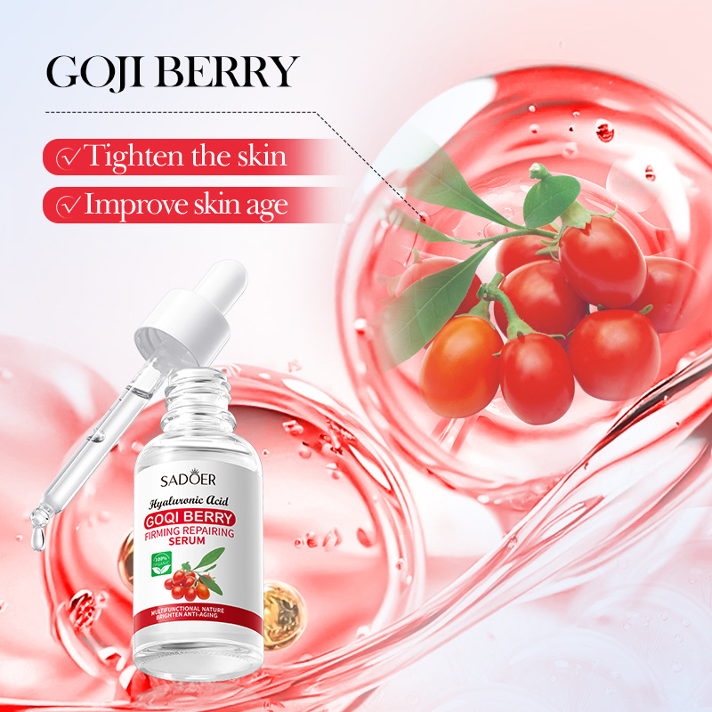 Cross-border export wholesale of SADOER Goji Berry Anti-Wrinkle, Firming and Repairing Essence, Hydrating and rejuvenating Essence Specification drawing