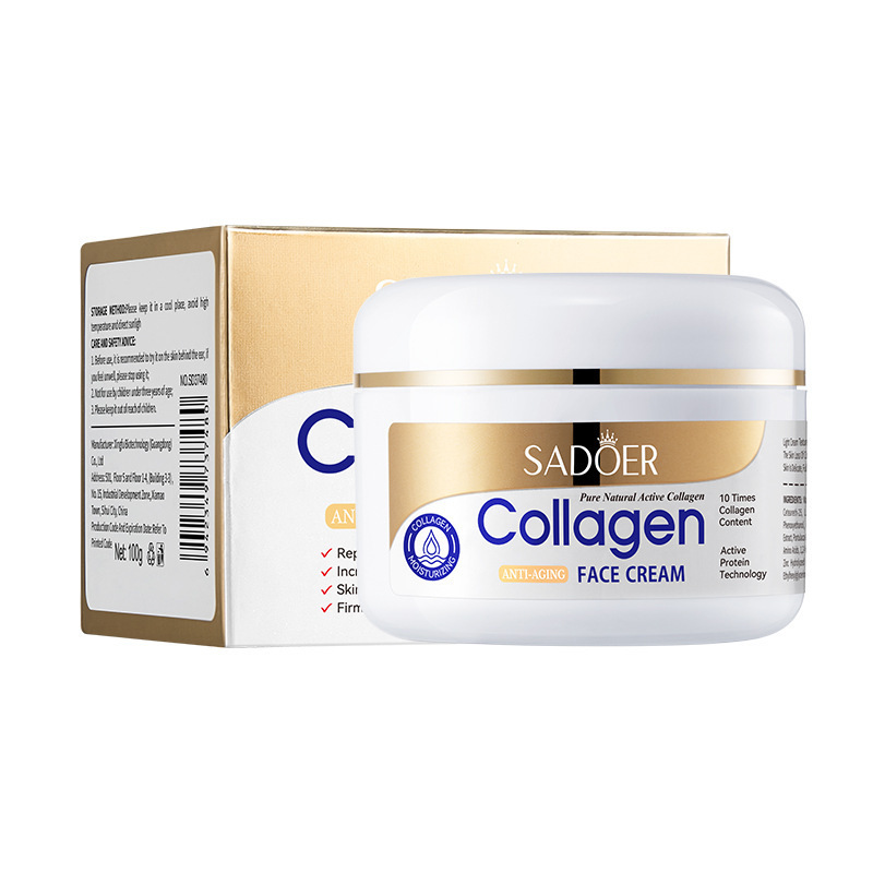 100g All-English collagen Face Cream SADOER Hydrating, Nourishing and Moisturizing Cream Cross-border export wholesale Item Picture