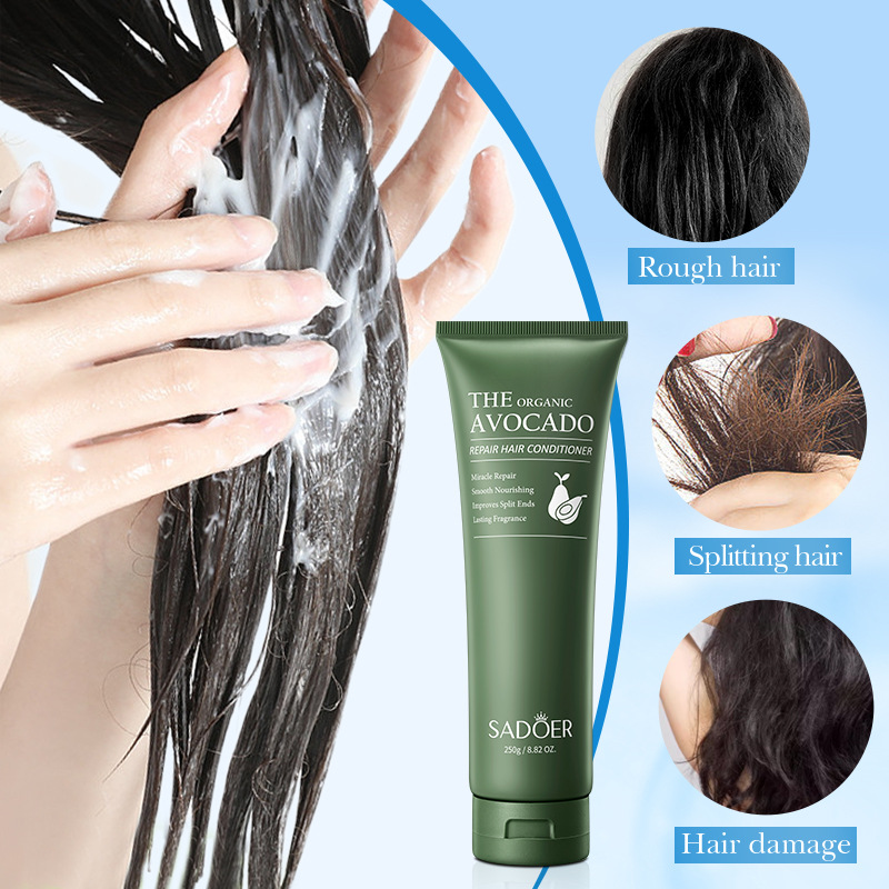 All-english SADOER Avocado Repairing and Softening Conditioner for Frizz Improvement Cross-border export wholesale Specification drawing