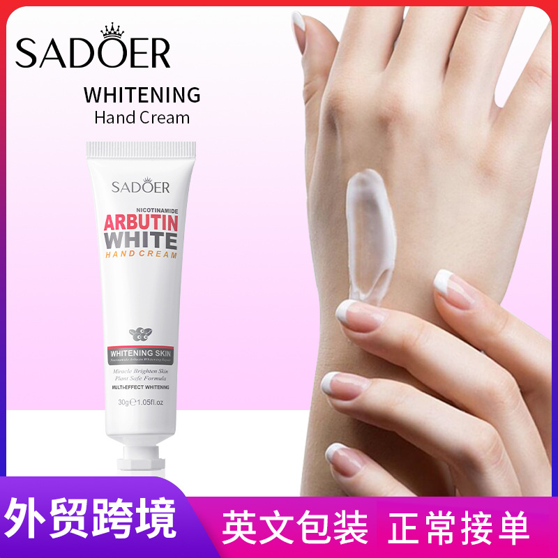 SADOER Nicotinamide arbutin Whitening and Moisturizing Hand Cream for Autumn and Winter cross-border wholesale full figure