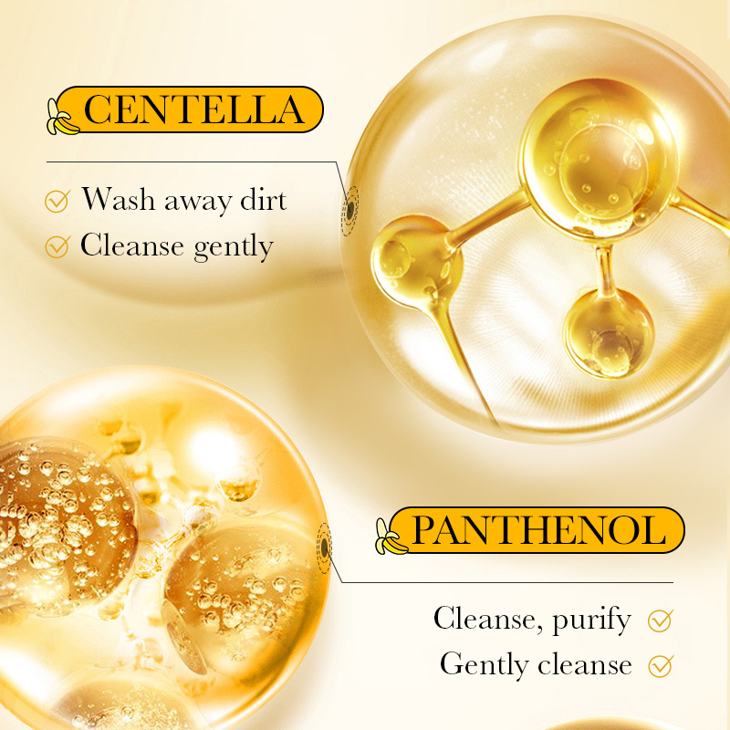 All-english SADOER Banana Mild Amino Acid Facial Cleanser for cleansing the face, cross-border export wholesale Application Scenario