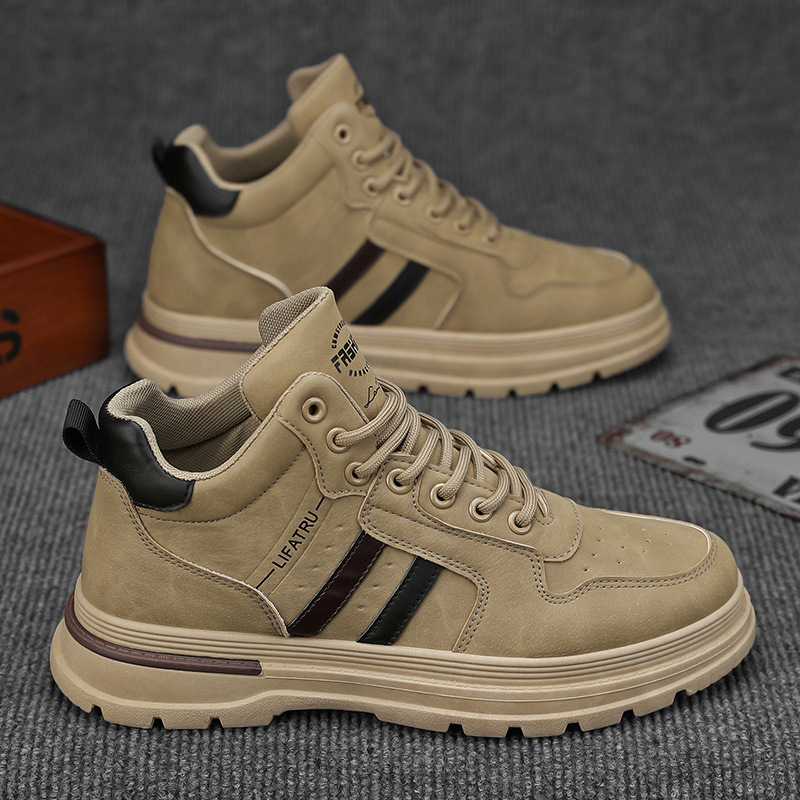 New men's shoes for autumn: High-efficiency workwear shoes for men, trendy and versatile, anti-slip sports and casual shoes for construction sites and work Specification drawing