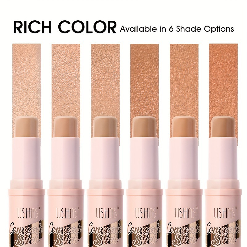 USHAS Cross-border Amazon 3D Highlighter Contour and Concealer Stick, Natural Light Glow, Natural Waterproof FS375 Specification drawing