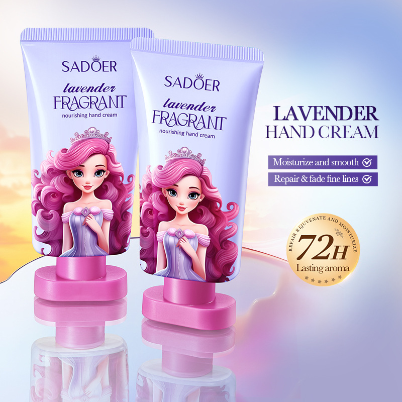 Full English SADOER Lavender Nourishing Fragrance Hand Cream Moisturizing and Anti-dryness Hand Cream Cross-border export wholesale details Picture