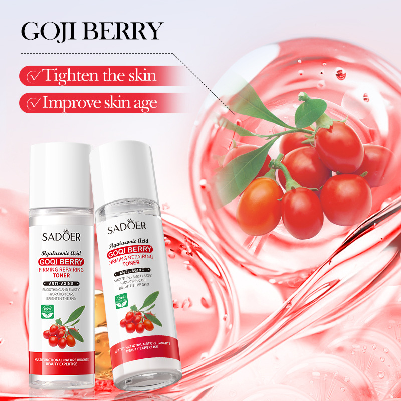 SADOER Goji Berry Anti-Wrinkle, Firming, Repairing Toner and Moisturizing Water cross-border export wholesale Specification drawing