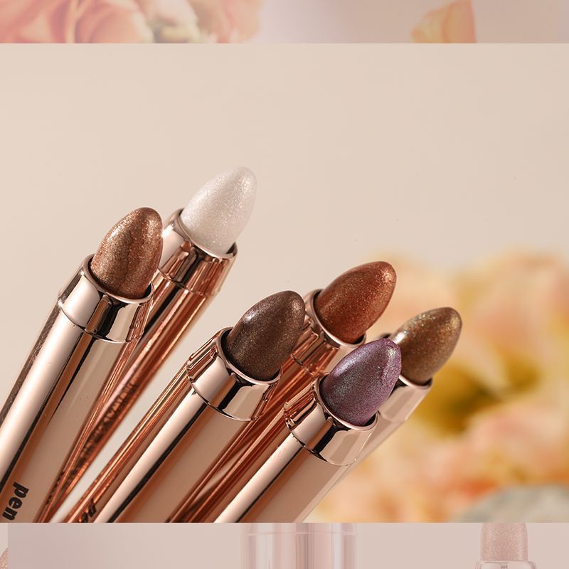 NOVO Lazy Person's Double-headed high-gloss eyeshadow pen, pearlescent fine flash, contouring and brightening Eyeshadow stick, one-touch shaping, wholesale details Picture