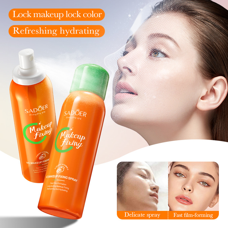 All-english Sadoer 5-layer VC Setting Spray, Refreshing Setting and Contouring Natural Spray, cross-border export wholesale details Picture