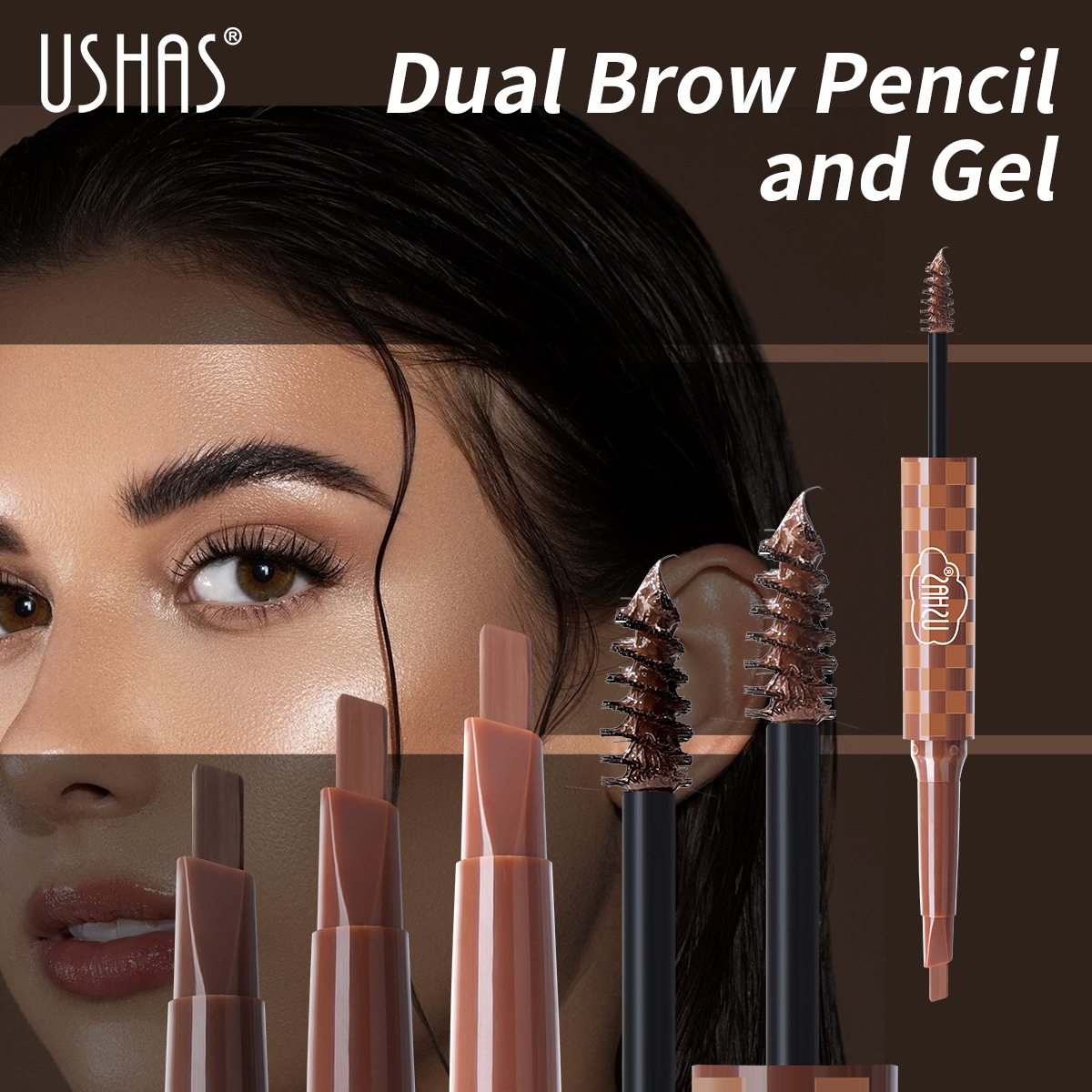 USHAS Cross-border Eyebrow Pencil EB036 for Europe and America details Picture