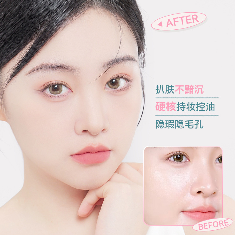 novo Velvet mist chiffon setting loose powder has a fine, natural, clear texture, low saturation, easy to handle, and can make the skin look fairer. It is affordable for students details Picture