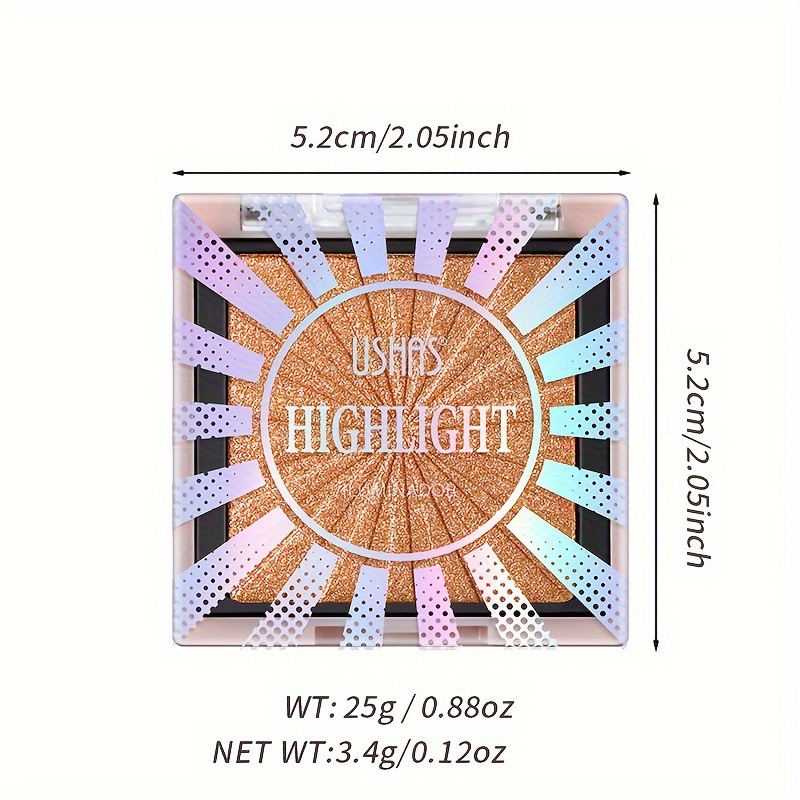 USHAS cross-border best-selling portable small square multi-color high-gloss ES4182 from Europe and America Item Picture