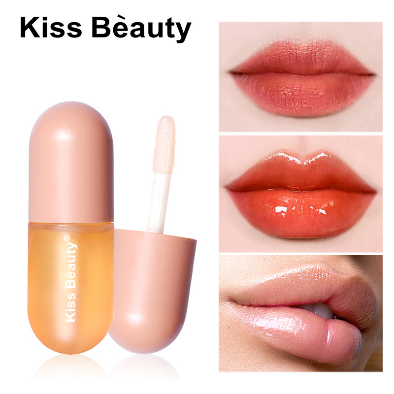 kiss beauty Cross-border Supply Capsules Lip Augmentation Big Mouth Lip Gloss Lip Cream Moisturizing and Enlarging Lip Lotion details Picture