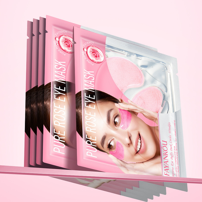 All-english FAYANKOU Rose Multi-effect Nourishing Brightening Eye Mask Moisturizing Eye Mask Cross-border export wholesale Item Picture