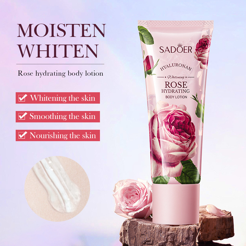 All-english rose body lotion SADOER Hyaluronic acid Whitening Hydrating Hand Cream Cross-border export wholesale details Picture
