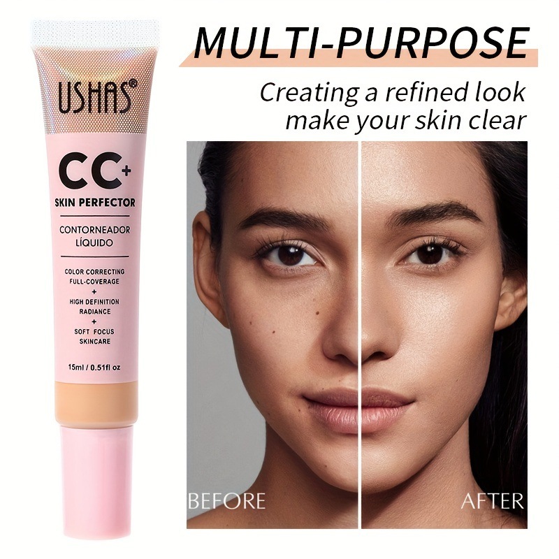 USHAS Cross-border 6-color concealer moisturizes and brightens the skin tone for a long time without smudging. It is a waterproof foundation and concealer for isolation details Picture