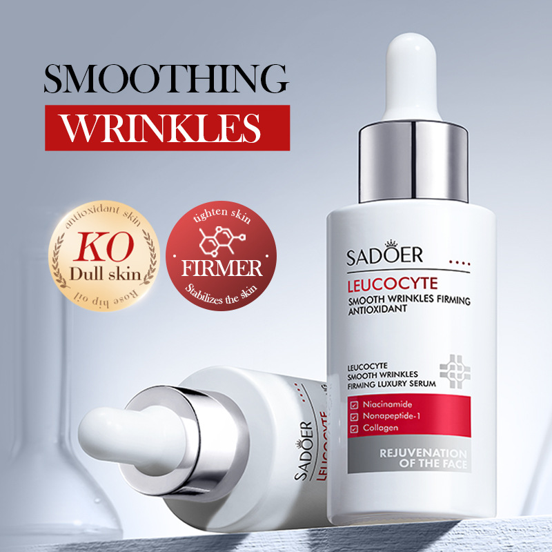 Cross-border export wholesale of SADOER White Blood Cell Anti-Wrinkle and Firming Luxury Essence and Moisturizing Essence full figure