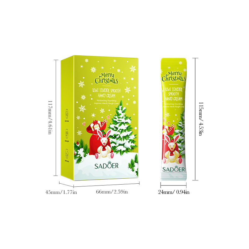 Full English SADOER Christmas Kiwi Smooth Hand Cream Anti-Cracking Moisturizing Hand Cream Cross-border export wholesale Item Picture